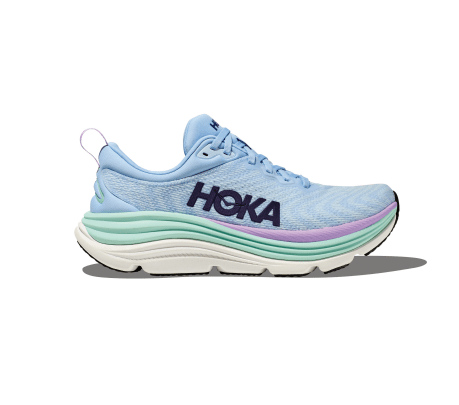 Hoka One One Shoe Hoka One One Womens Gaviota 5 Running Shoes - Airy Blue/ Sunlit Ocean