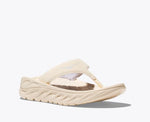 Hoka One One Thong Sandals Hoka One One Womens Ora Recovery Flip - Vanilla / Lunar Rock