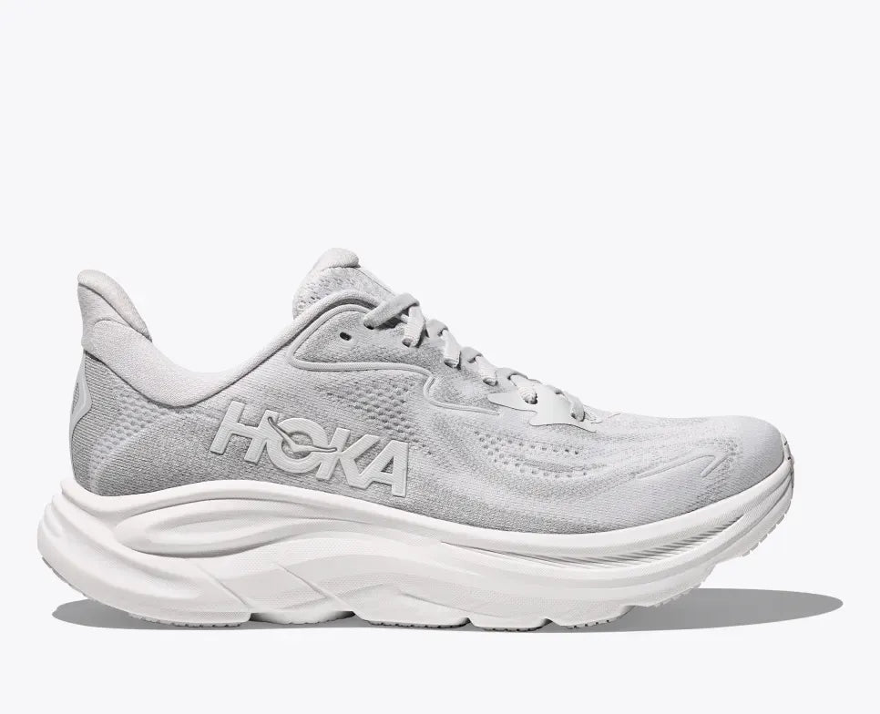 Hoka Running Shoes B (Medium) / Grey / 5 US Hoka Women's Clifton 10 Running Shoes- Cosmic Grey/ Stardust