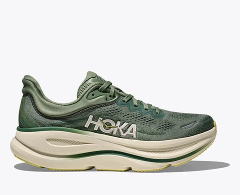 Hoka Running Shoes D (Medium) / Green / 7 US Hoka Men's Bondi 9 Running Shoes- Succulent/ Fern