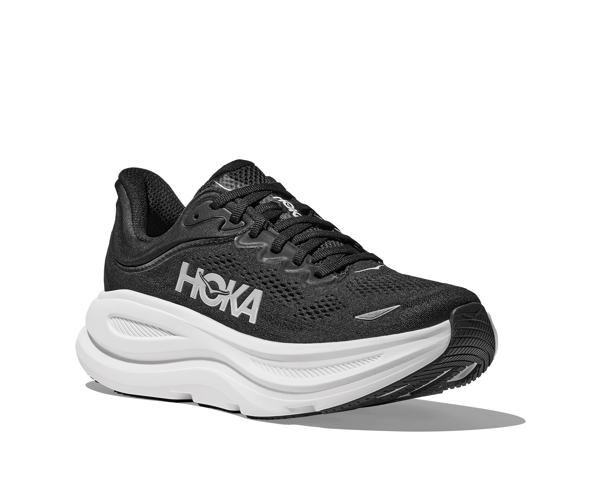 Hoka Running Shoes Hoka Men's Bondi 9 Running Shoes- Black/White