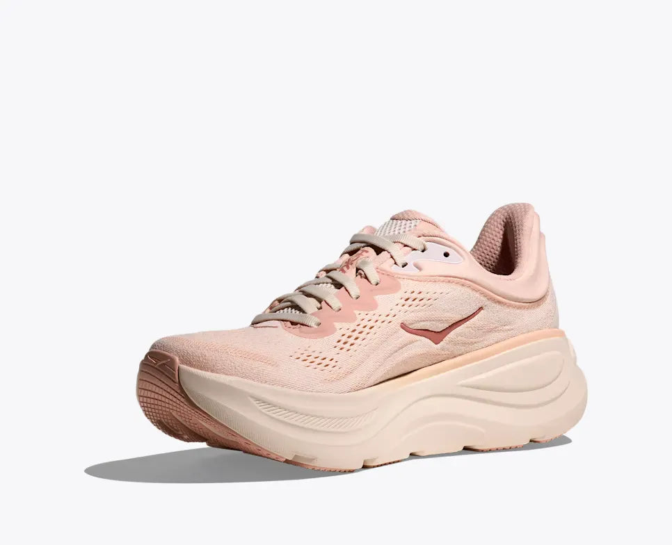 Hoka Running Shoes Hoka Women's Bondi 9 Running Shoes- Rose Cream/ Latte