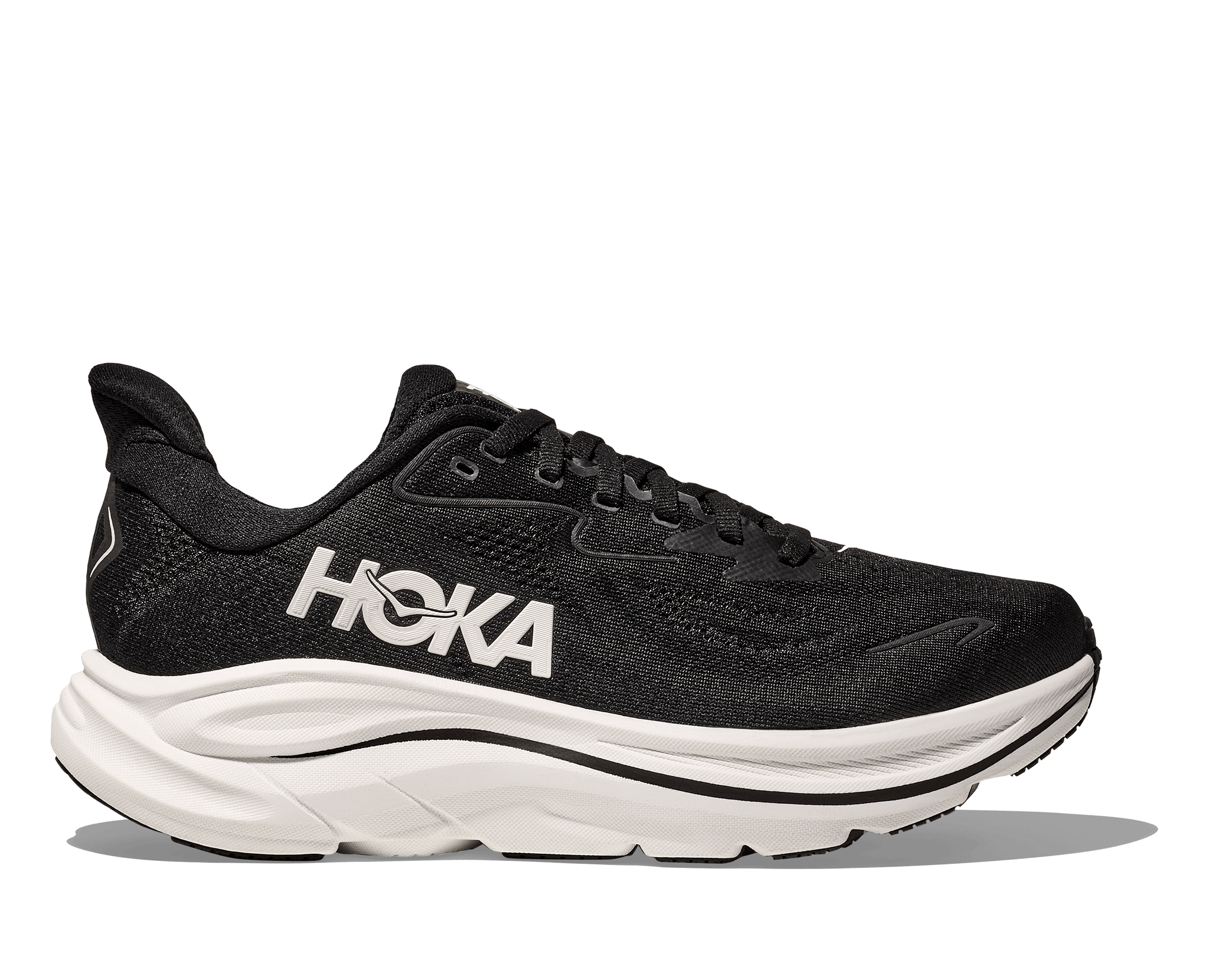 Hoka Running Shoes Hoka Women's Clifton 10 Running Shoes- Black/ White