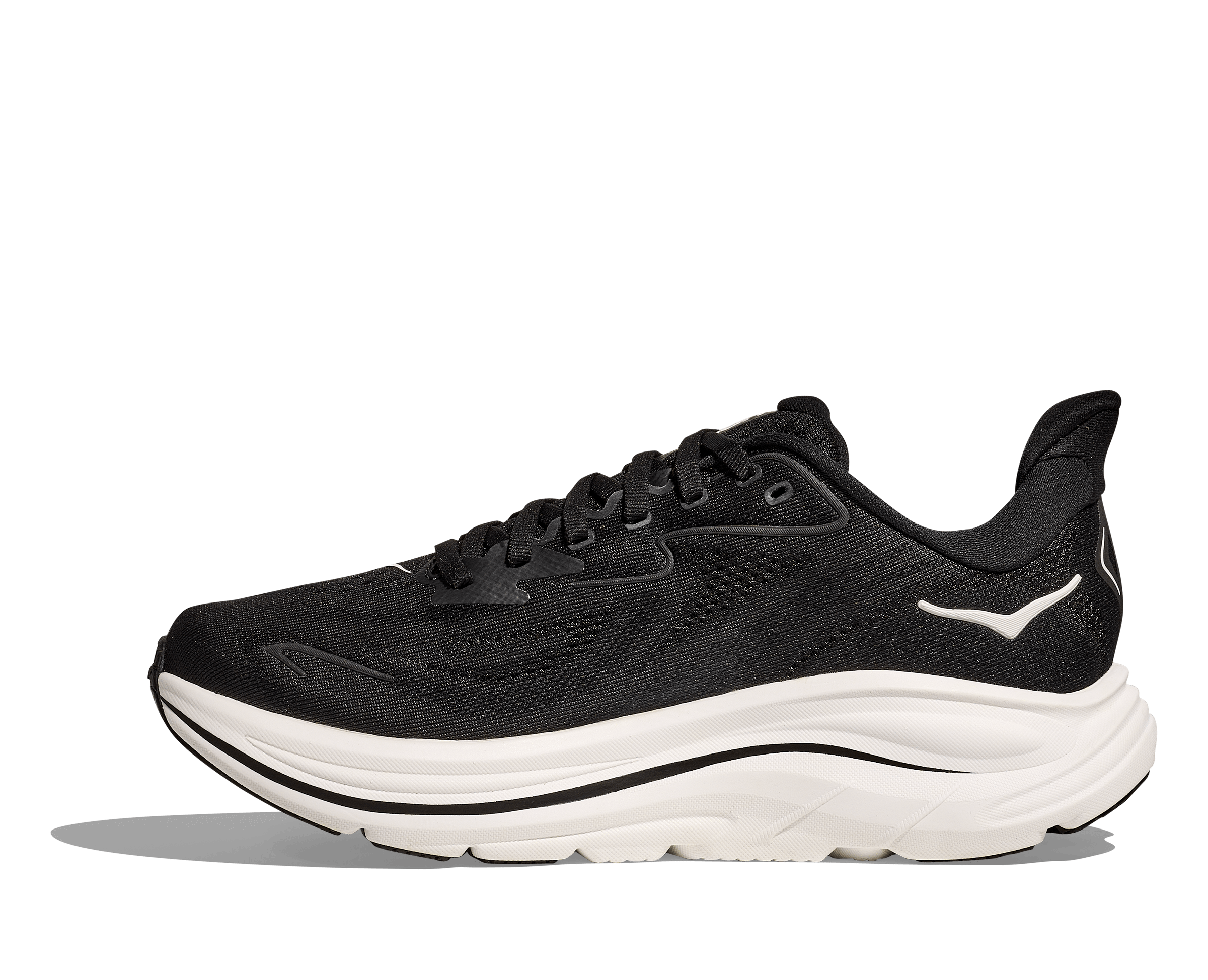Hoka Running Shoes Hoka Women's Clifton 10 Running Shoes- Black/ White