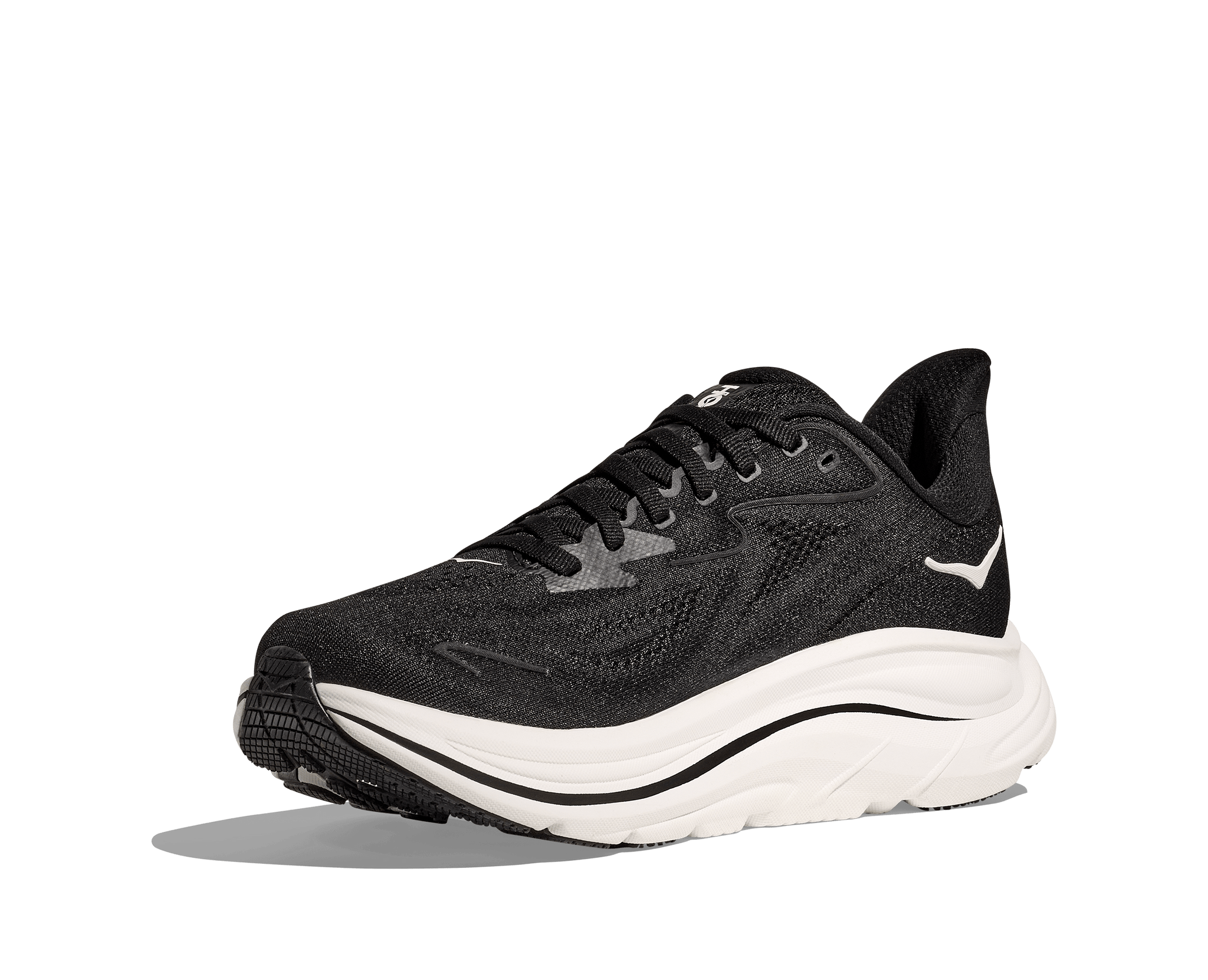 Hoka Running Shoes Hoka Women's Clifton 10 Running Shoes- Black/ White