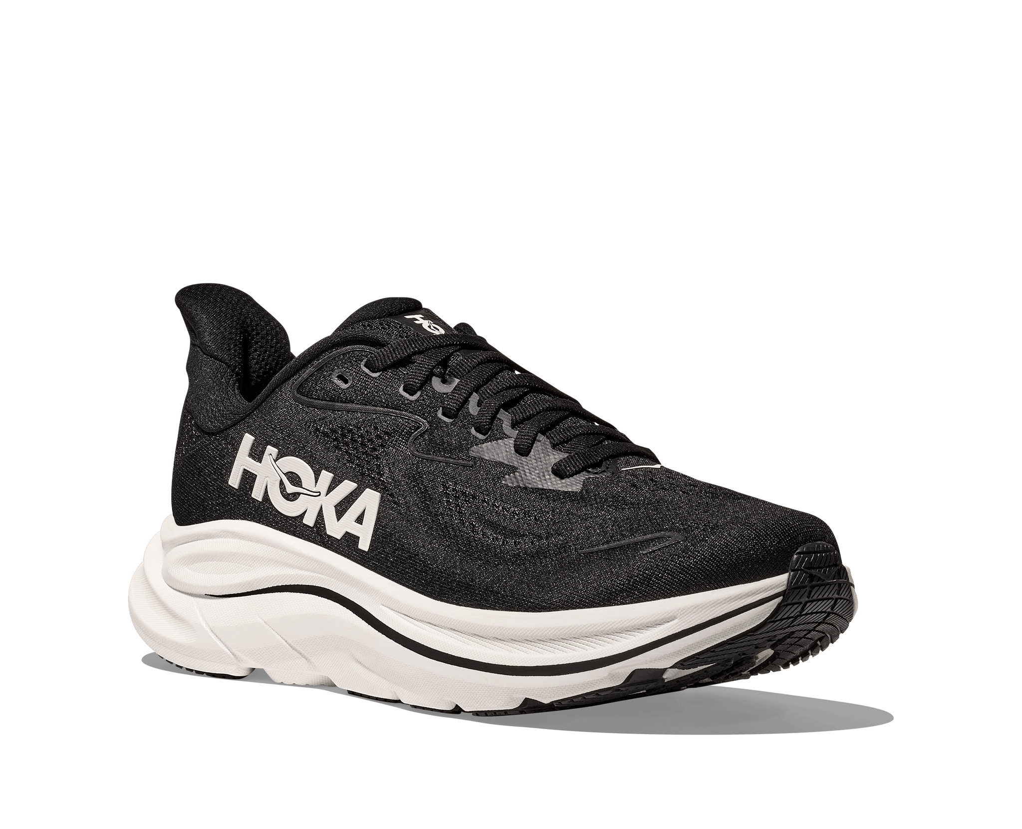 Hoka Running Shoes Hoka Women's Clifton 10 Running Shoes- Black/ White