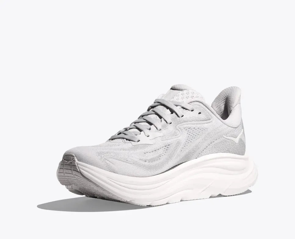 Hoka Running Shoes Hoka Women's Clifton 10 Running Shoes- Cosmic Grey/ Stardust