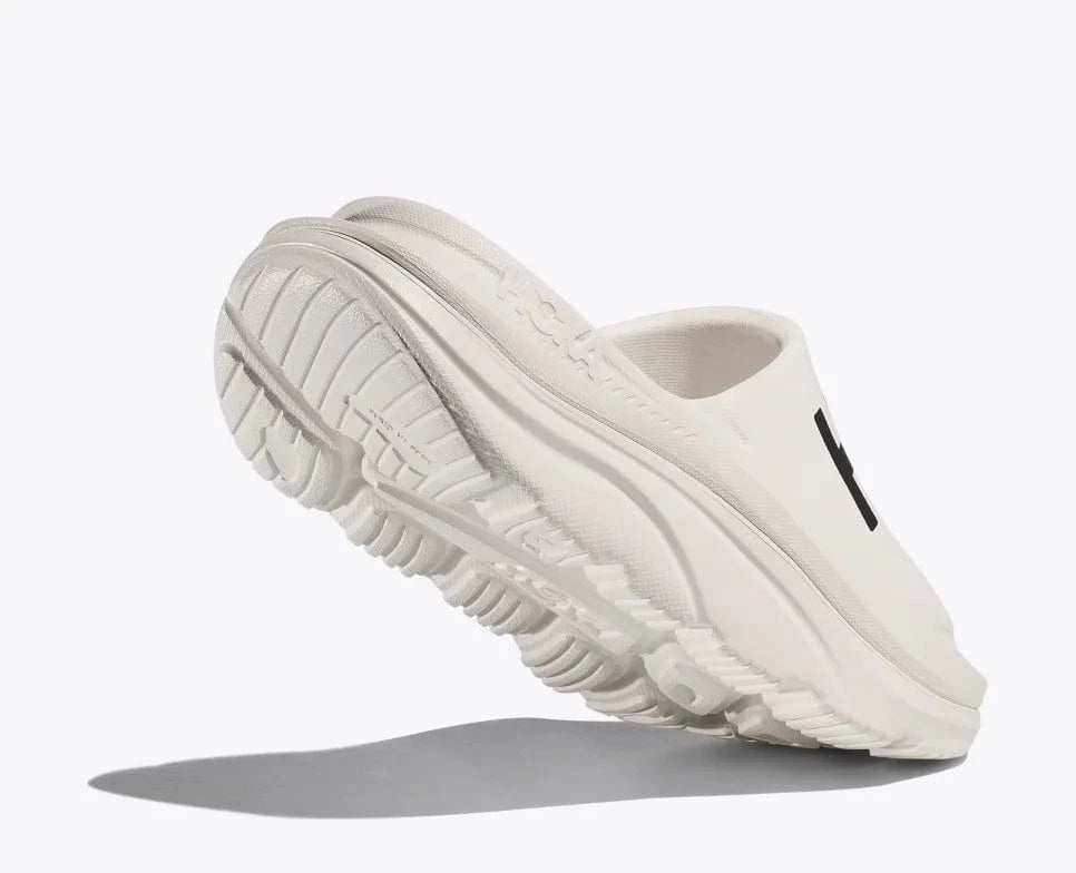 Hoka Slide Sandals Hoka Unisex Ora Athletic Slides- White/ Black