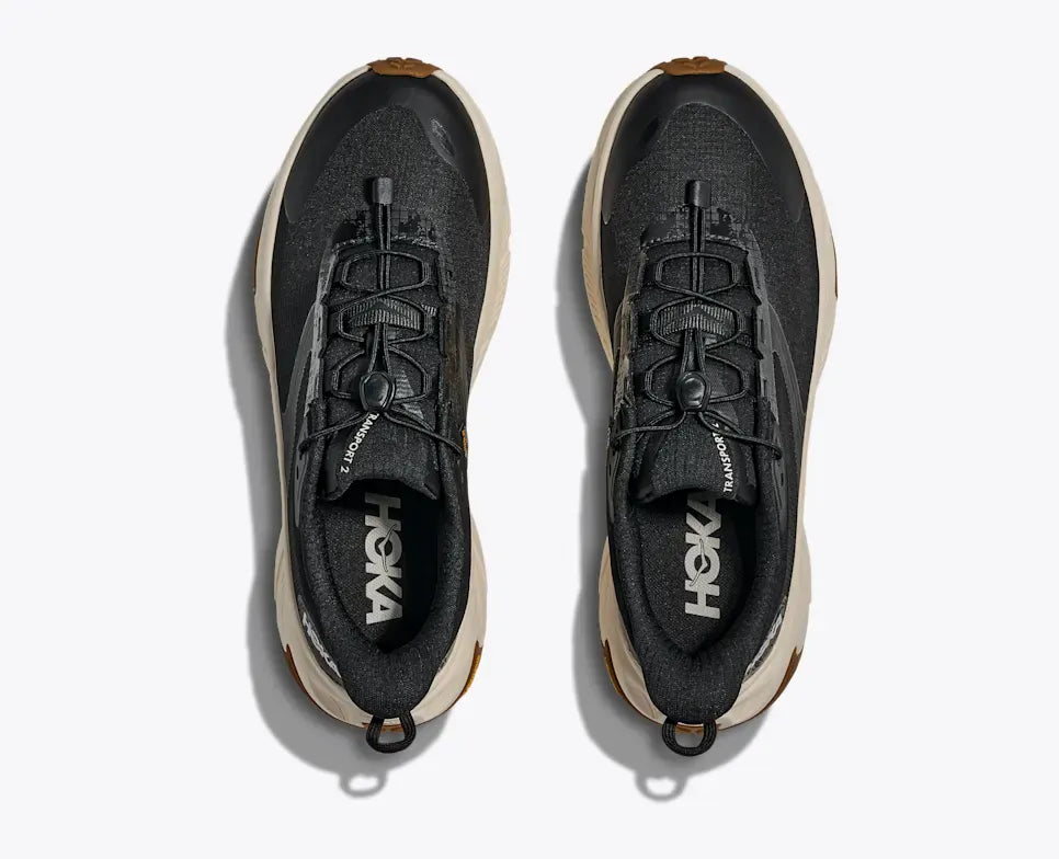 Hoka Walking Shoes Hoka Women's Transport 2 Walking Shoes- Black/ Alabaster