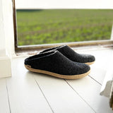 Glerups Open Heel Slippers- Charcoal