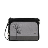 Jak's Handbags Black/Grey Jak's  Cross Body Purse (Jak 004)