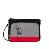 Jak's Handbags Black/Red Jak's  Cross Body Purse (Jak 004)