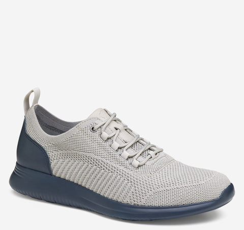 Johnston & Murphy Shoe Grey / 8 / M Johnston & Murphy Mens Amherst Knit Sneakers - Light Grey