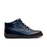 Josef Seibel Ankle Boots Josef Seibel Women's Priscilla 01 Boots- Blue Textured Leather