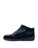 Josef Seibel Ankle Boots Josef Seibel Women's Priscilla 01 Boots- Blue Textured Leather