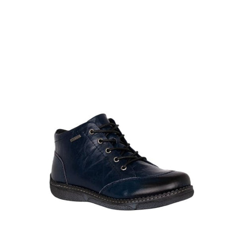 Josef Seibel Booties Josef Seibel Womens Priscilla 01 Boots - Blue Textured Leather