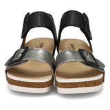 Josef Seibel Flat Sandals Josef Seibel Women's Quinn 02 Wedge Heels- Basalt Kombi