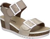 Josef Seibel Heeled & Wedge Sandals Josef Seibel Womens Quinn 02 Sandals - Creme