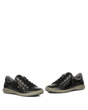 Josef Seibel Lifestyle Sneakers Josef Seibel Women's Caren 12 Lace & Zip Sneakers- Black