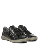 Josef Seibel Lifestyle Sneakers Josef Seibel Women's Caren 12 Lace & Zip Sneakers- Black