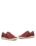 Josef Seibel Lifestyle Sneakers Josef Seibel Women's Caren 12 Lace & Zip Sneakers- Bordo