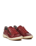 Josef Seibel Lifestyle Sneakers Josef Seibel Women's Caren 12 Lace & Zip Sneakers- Bordo