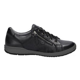 Josef Seibel Lifestyle Sneakers Josef Seibel Women's Cynthia 02 Lace & Zip Sneakers- Black