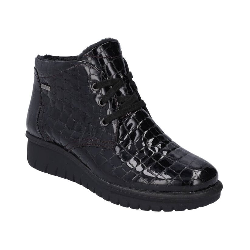 Westland by Josef Seibel Womens Calais 88 Boot - Black Patent Croc ...