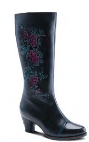 L'Artiste Boots 37 L' Artiste GOBSMACK Floral Heel Boot - Black