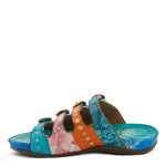 L'Artiste Strappy Sandals L'Artiste Womens Chaima Sandals - Turquoise Multi