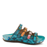L'Artiste Strappy Sandals Turquoise Multi / 35 EU / B (Medium) L'Artiste Womens Chaima Sandals - Turquoise Multi