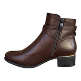 Lady Comfort Ankle Boots Lady Comfort Women's Becka 02 Low Boots- Brown