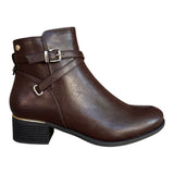 Lady Comfort Ankle Boots Medium / Brown / 35 EU Lady Comfort Women's Becka 02 Low Boots- Brown