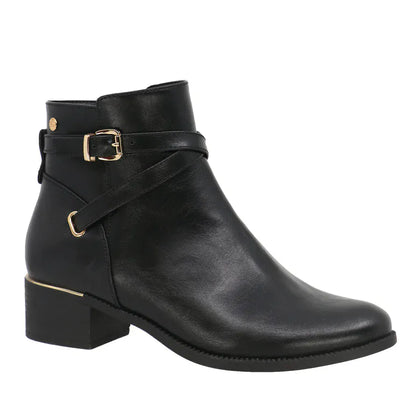 Lady Comfort Booties Lady Comfort Women's Becka 02 Low Boots- Black