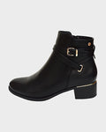 Lady Comfort Booties Lady Comfort Womens Becka-02 Low Boot- Black