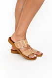 Los Cabos Two-Strap Sandals Los Cabos Women's Doti Sandals- Camel