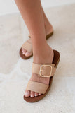 Los Cabos Two-Strap Sandals Los Cabos Women's Doti Sandals- Camel
