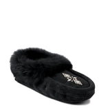 Manitobah Mukluks Moccasins & Mukluks Medium / Black / 7 US Manitobah Mukluks Men's Tipi  Suede Moccasins- Black