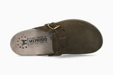 Mephisto Clogs - Open Heel Mephisto Women's Halina Open Heeled Clogs- Moss