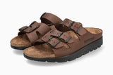 Mephisto Flat Sandals Mephisto Men's Zach Fit Sandals- Dark Brown