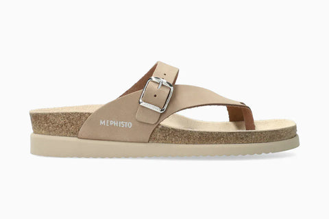 Mephisto Thong Sandals Mephisto Women's Helen Sandals- Light Taupe Nubuck