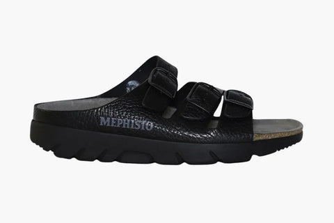 Mephisto Three-Strap Sandals Mephisto Unisex Zach Fit Sandals- Black