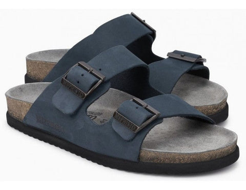 Mephisto Two-Strap Sandals 41 / Navy NERIO Mens