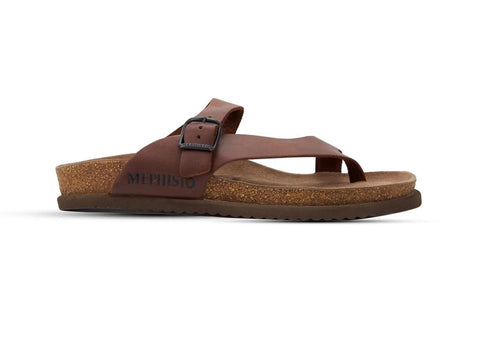 Mephisto Two-Strap Sandals Brown / 40 EU / D (Medium) Mephisto Mens Niels Sandals- Dark Brown