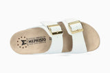 Mephisto Two-Strap Sandals Mephisto Women's Hester Sandals- White Patent