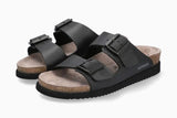 Mephisto Two-Strap Sandals Mephisto Womens Hester (Wide) Sandals - Black