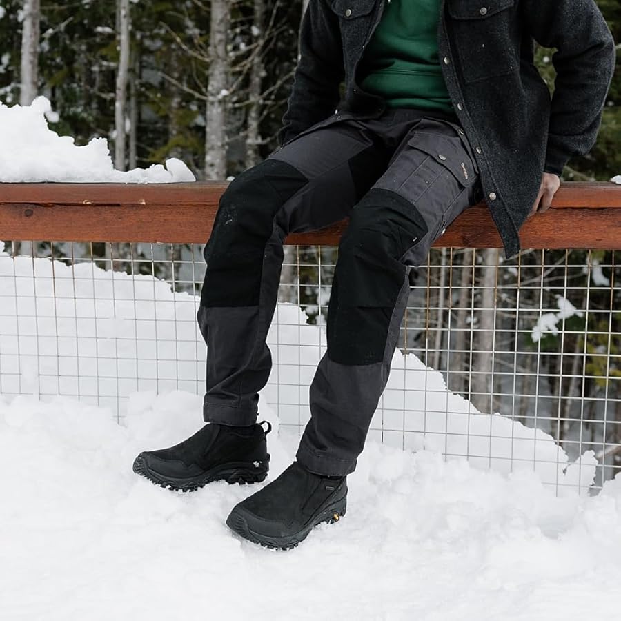 Merrell Athletic Slip-Ons Merrell Men's Coldpack 3 Thermo Moc Waterproof Slip Ons- Black