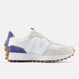 New Balance Lifestyle Sneakers B (Medium) / Cream/ Purple / 5 US New Balance Women's 327 Sneakers- Linen with Dream State