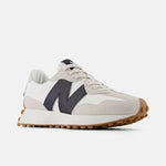 New Balance Lifestyle Sneakers Beige/Black / 5 / B (Medium) New Balance Womens 327 Sneaker - Beige w Black