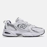 New Balance Lifestyle Sneakers D (Medium) / White/ Navy / M4/W5.5 US New Balance Unisex 530 Sneakers - White/ Indigo